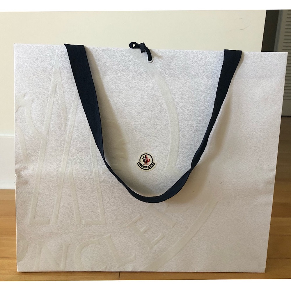 Authentic Moncler shopping bag